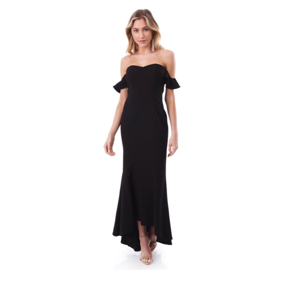 Likely Black Off-Shoulder Dress